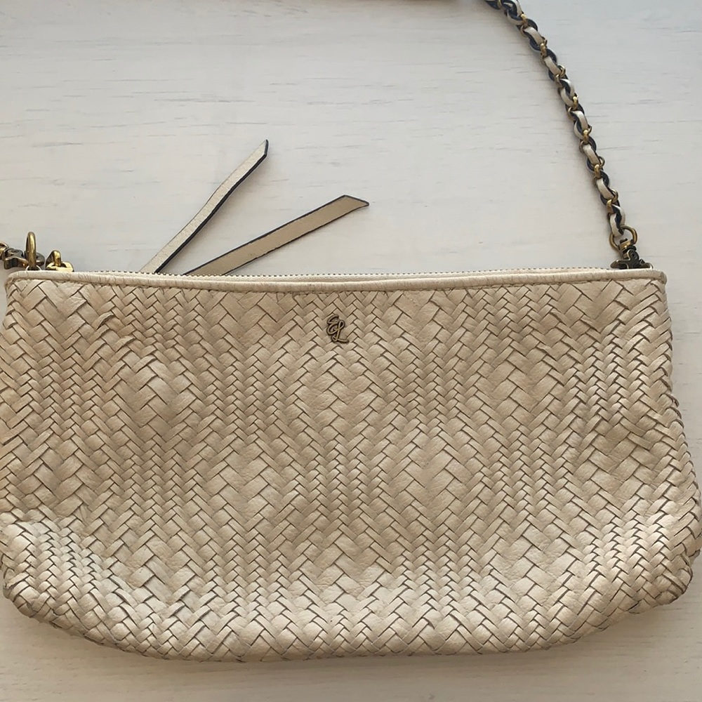 White Leather Crossbody